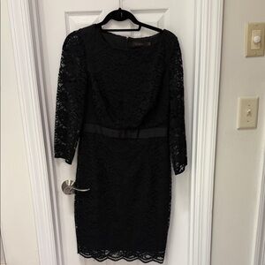 The Limited Black Lace Long Sleeve Dress